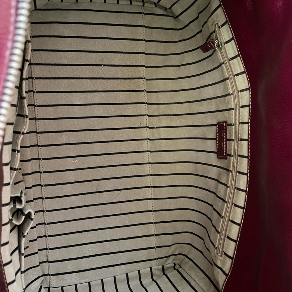 Kate Spade Travis Satchel in Raspberry Leather with Wallet - Picture 5 of 12
